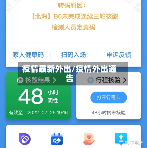 疫情最新外出/疫情外出通告