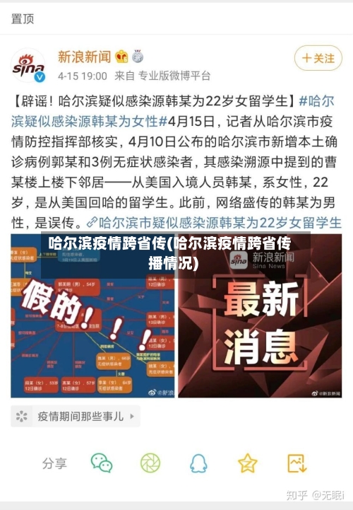 哈尔滨疫情跨省传(哈尔滨疫情跨省传播情况)