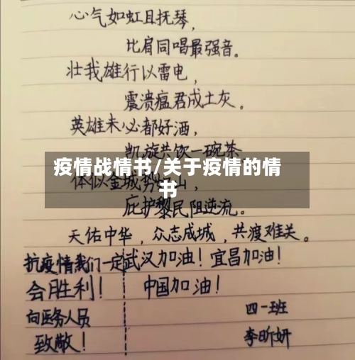 疫情战情书/关于疫情的情书