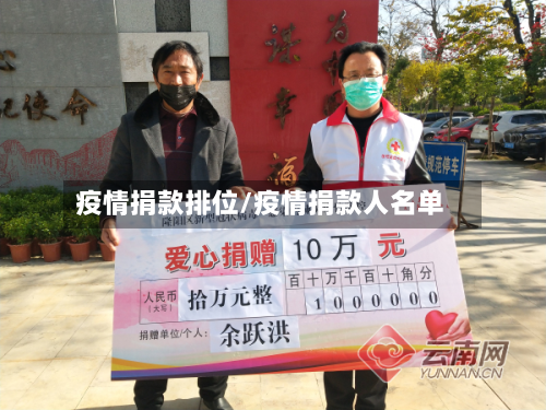 疫情捐款排位/疫情捐款人名单-第2张图片