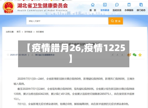 【疫情腊月26,疫情1225】