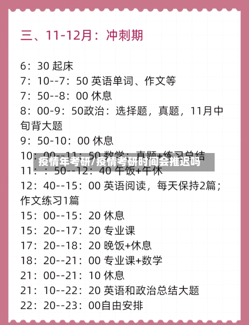 疫情年考研/疫情考研时间会推迟吗-第2张图片