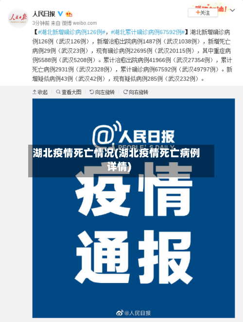 湖北疫情死亡情况(湖北疫情死亡病例详情)