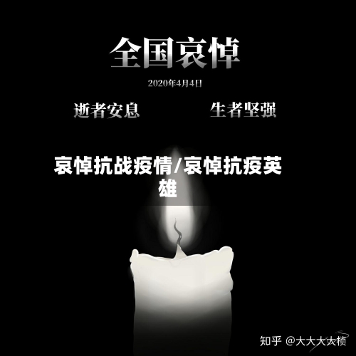 哀悼抗战疫情/哀悼抗疫英雄