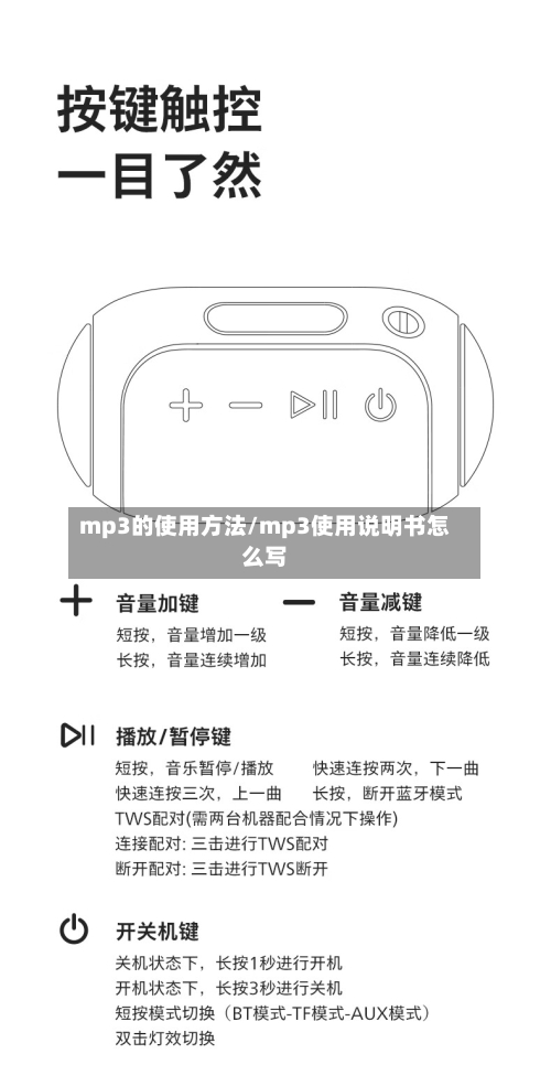 mp3的使用方法/mp3使用说明书怎么写-第2张图片