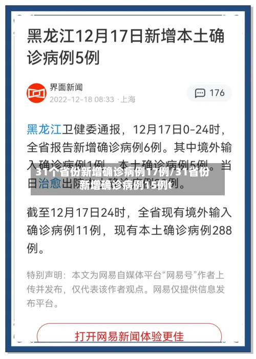 31个省份新增确诊病例17例/31省份新增确诊病例15例t