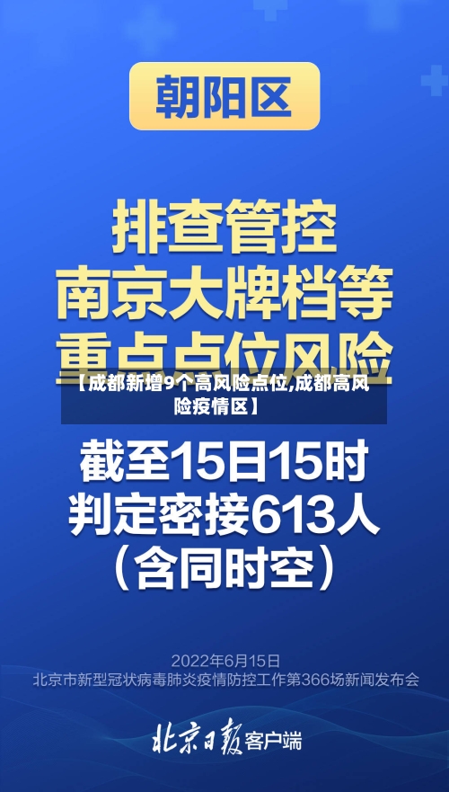 【成都新增9个高风险点位,成都高风险疫情区】