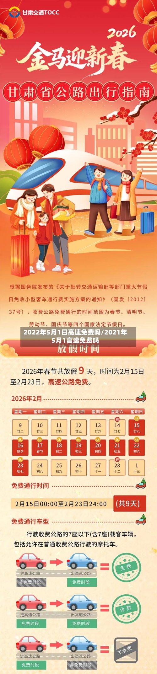 2022年5月1日高速免费吗/2021年5月1高速免费吗