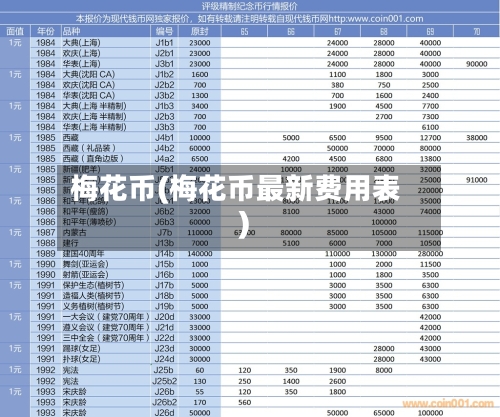梅花币(梅花币最新费用表)-第3张图片