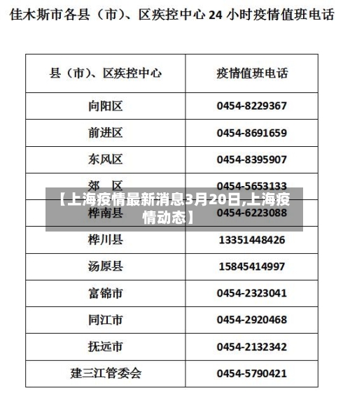 【上海疫情最新消息3月20日,上海疫情动态】
