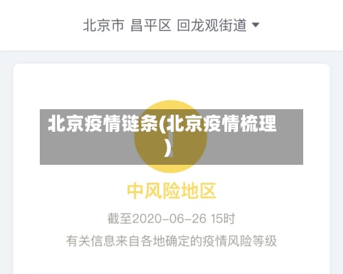 北京疫情链条(北京疫情梳理)